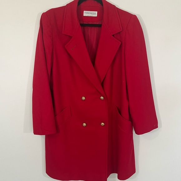 Wool double breasted duster jacket - Picture 5 of 14